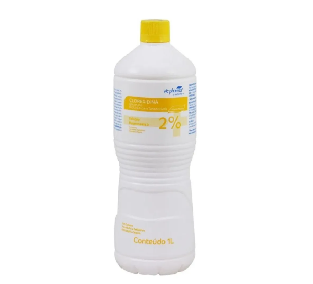 Riohex Clorexidina Degermante Solução Antisséptico 2% Litro Vich Pharma